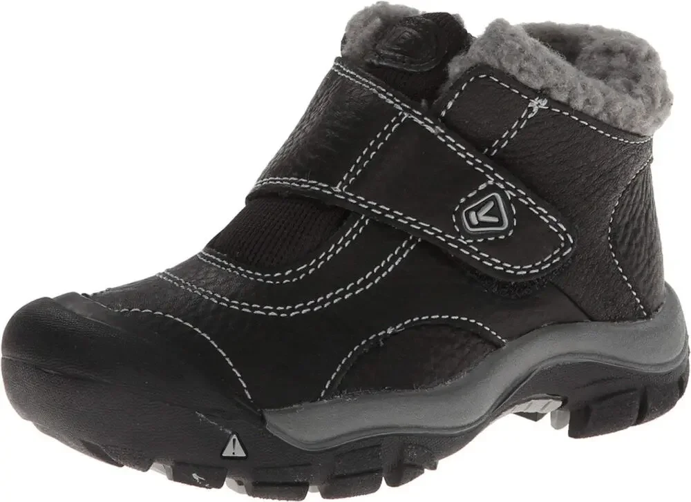 KEEN KOOTENAY WINTER BOOT (TODDLER/LITTLE KID), BLACK/NEUTRAL GRAY, 8 M US